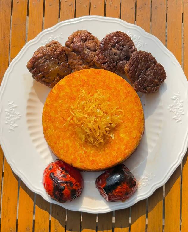ته چین کباب تابه ای